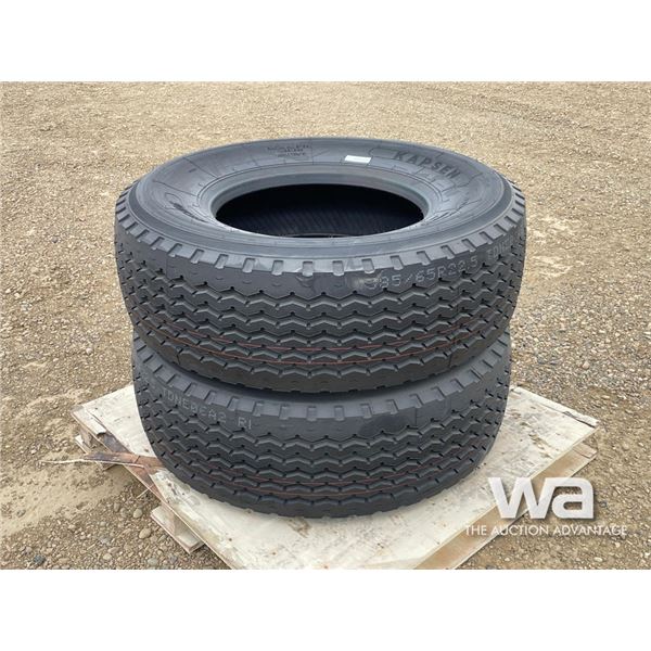 (2) 385/65R22.5 KAPSEN TIRES