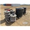Image 4 : (8) 11R22/5 TIRES (8) 10 BOLT RIMS