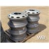 Image 7 : (8) 11R22/5 TIRES (8) 10 BOLT RIMS