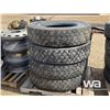 Image 9 : (8) 11R22/5 TIRES (8) 10 BOLT RIMS