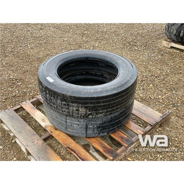 (2) GOODYEAR 225/70R19.5 TIRES