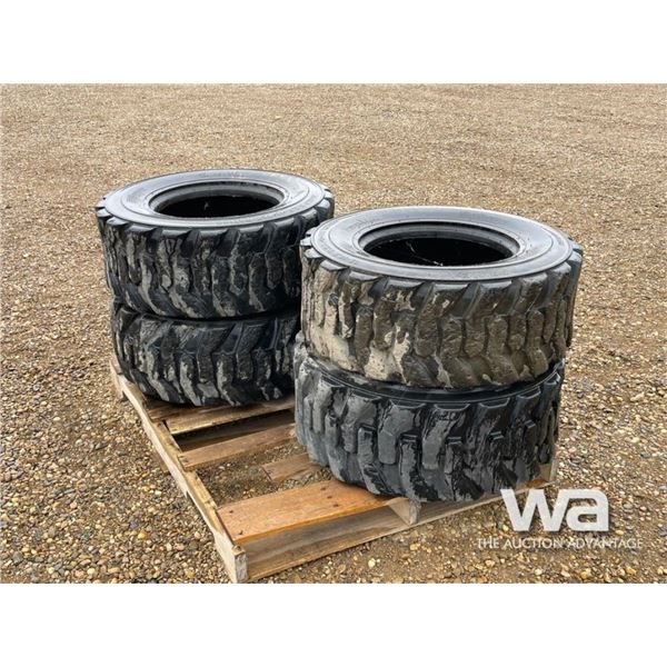 (4) PRIME 12-16.5 SKID STEER TIRES
