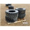 Image 4 : (4) PRIME 12-16.5 SKID STEER TIRES