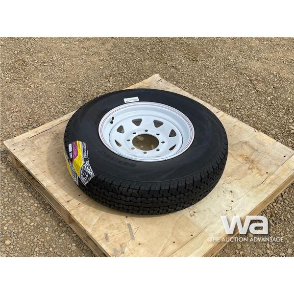 (1) ST235/80R16 GRIZZLY TIRE & RIM