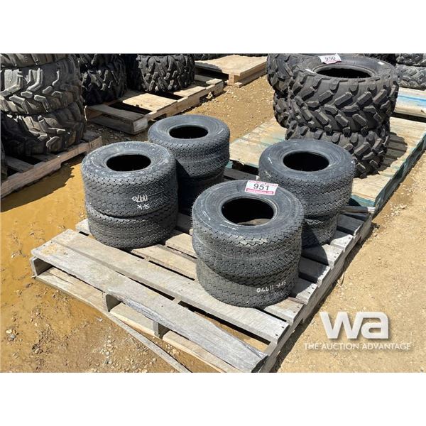 (8) GREENSAVER 18X8.50-8 4 PLY GOLFCART TIRES
