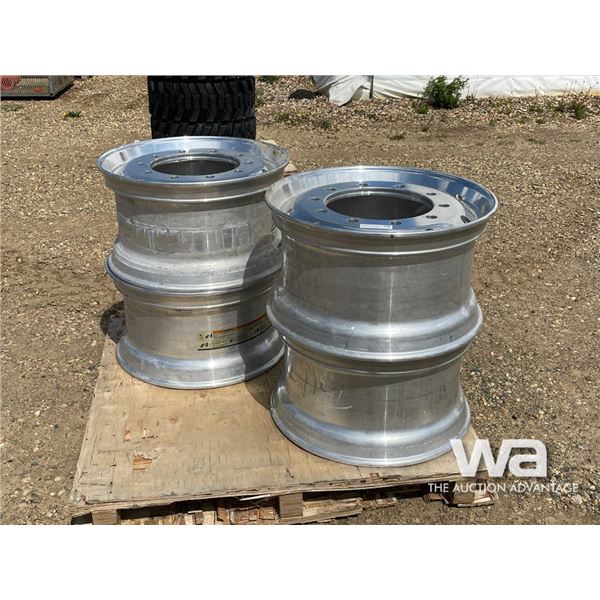 (4)  ALUMINUM TRUCK RIMS
