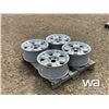 Image 4 : (4) 6-BOLT ALUMINUM RIMS