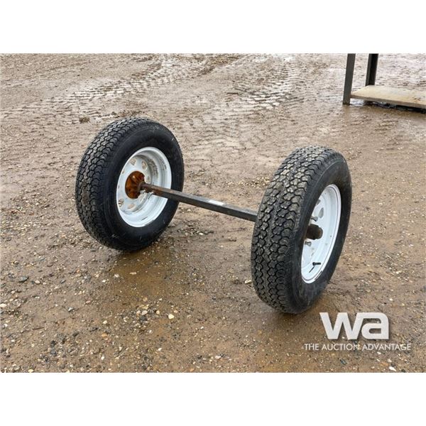 (2) ST205/75D15  TIRES & RIMS
