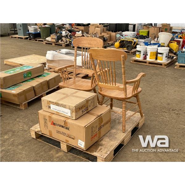 (8) WOODEN KITCHEN CHAIRS