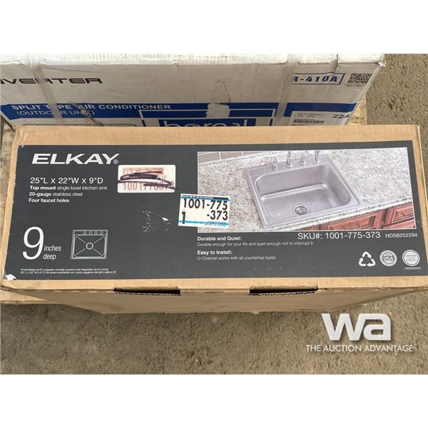 ELKAY SINGLE BOWL KITCHEN SINK