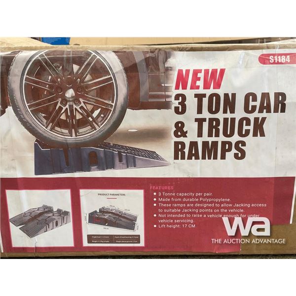(2) PLASTIC VEHICLE RAMPS
