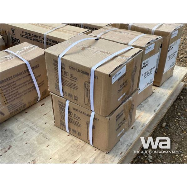 (2) TMG 2,200-LB. CHAIN HOIST
