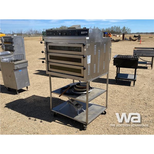 JET AIR COMMERCIAL 3 SLOT ELECTRIC PIZZA OVEN