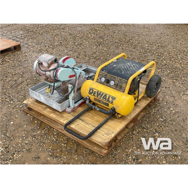 AIR COMPRESSOR & TILE SAW