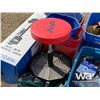 Image 11 : SUMP PUMP, SHOP STOOL, STRAP, PAILS