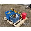 Image 3 : SHOP HEATER,BENCH GRINDER, LOAD STRAPS