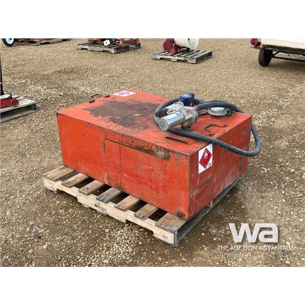 RED SQUARE FUEL TANK & 12V PUMP