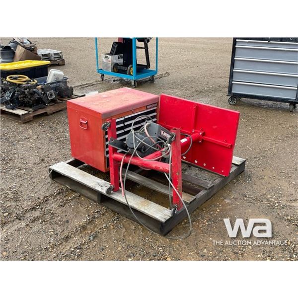 SHOP CABINET, WINCH, SHOP TABLE