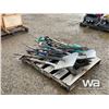Image 1 : QTY. OF VARIOUS SHOVELS, (2) STEEL STANDS