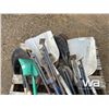 Image 6 : QTY. OF VARIOUS SHOVELS, (2) STEEL STANDS