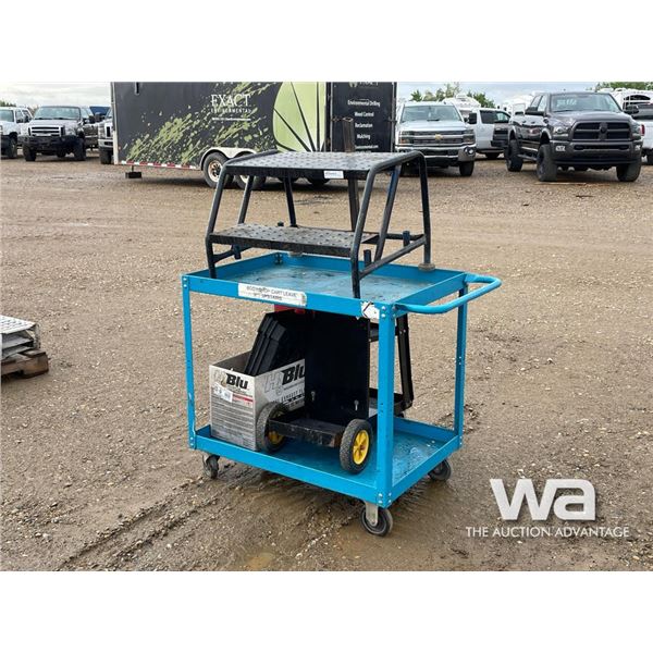 STEEL SHOP CART, STEEL STEP STOOL