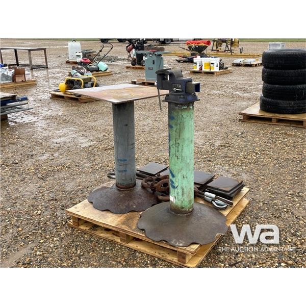 HEAVY DUTY CLAMP AND METAL TABLE