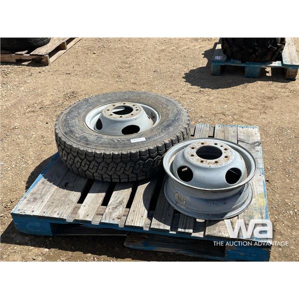 (1) LT235/85R16 BRIDGESTONE TIRE AND RIM