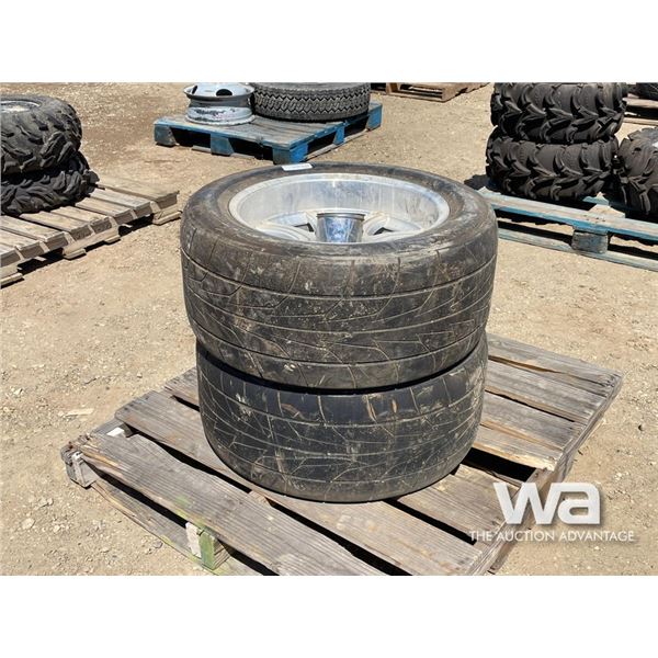 (2) 305/45R18 110V NITTO NT555R TIRES AND RIMS