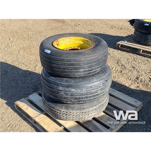 (2) IMPAMENT 9.5L-15 TIRES ON RIMS, (1) TIRE