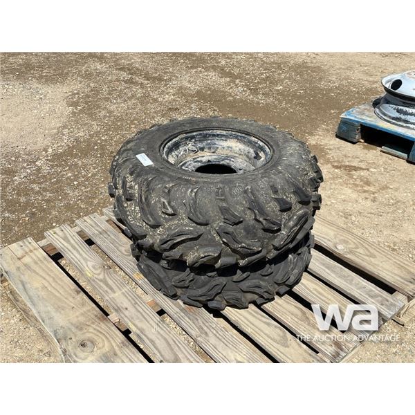 (1) AT25X10-12, (1) AT25X8-12 GARLISLE TIRES