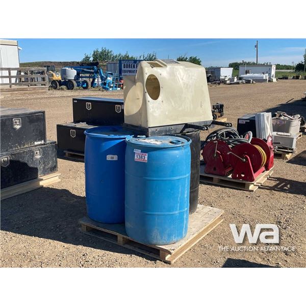 (3) PLASTIC DRUMS