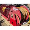 Image 5 : (3) VARIOUS LENGTH HOSE REELS, QTY. OF HOSE