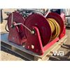 Image 9 : (3) VARIOUS LENGTH HOSE REELS, QTY. OF HOSE