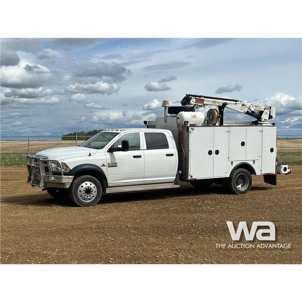 2014 DODGE RAM 5500 4X4 CREW CAB SERVICE TRUCK