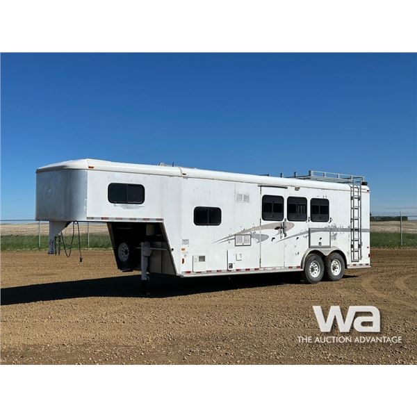 2004 CHARMAC 3 HORSE ANGLE HAUL HORSE TRAILER