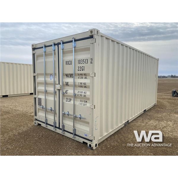 2024 8 X 20 FT. SHIPPING CONTAINER