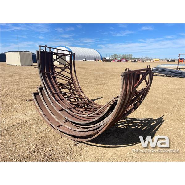 (3) ROUND BALE RINGS