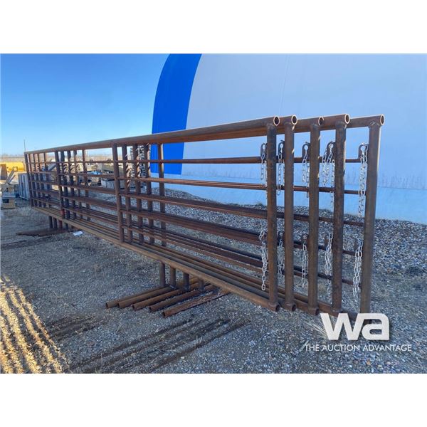 (5) 24 FT. 5 BAR FREE STANDING LIVESTOCK PANELS