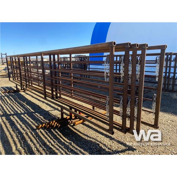 (5) 24 FT. 5 BAR FREE STANDING LIVESTOCK PANELS