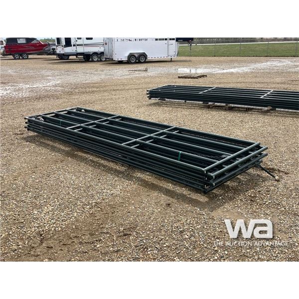 (6) UNUSED 14 FT. GATES