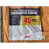 Image 3 : (45) 8 FT. CLEAR POLYCARBONATE CORRUGATED SIDING