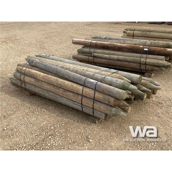 QTY OF 8 FT. FENCE POSTS