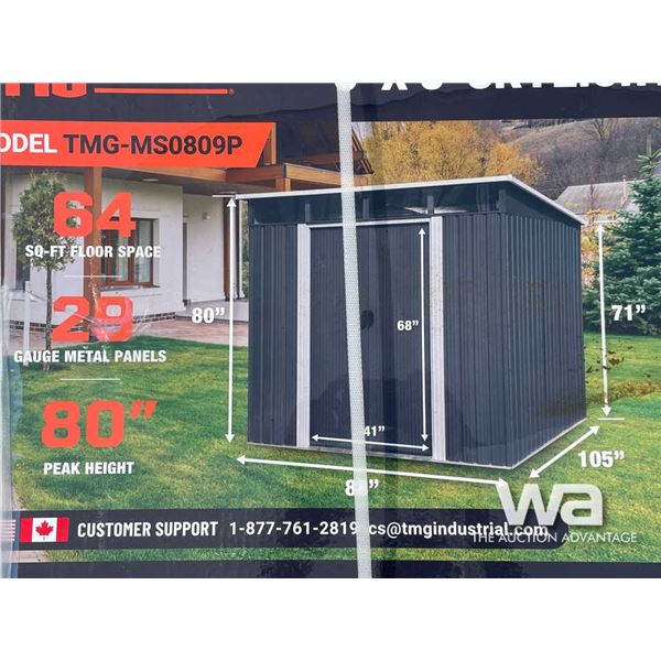 TMG 8 X 9 FT. SKYLIGHT METAL PENT SHED