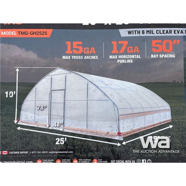 TMG 25 X 25 FT. GREENHOUSE GROW TENT
