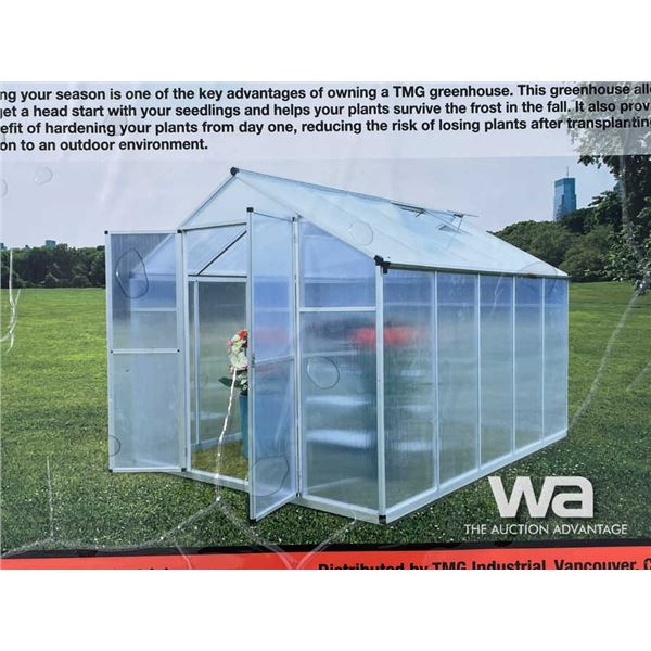 TMG 8 X 10 FT. ALUMINUM FRAME GREENHOUSE