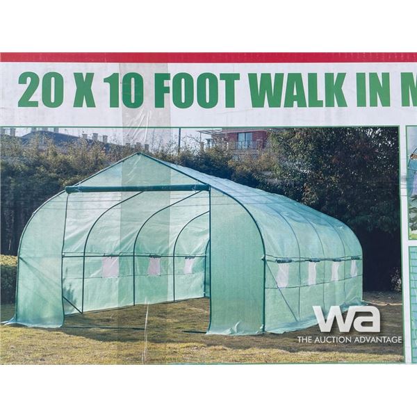 20 X 10 FT. METAL FRAME GREENHOUSE