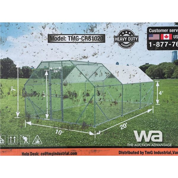 TMG 10 X 20 FT. WIRE MESH CHICKEN SHELTER