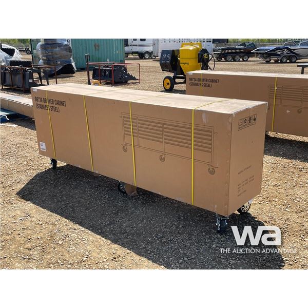 8 FT. 24 DRAWER WORK BENCH