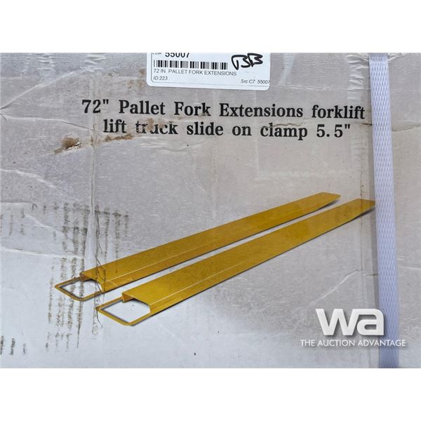 72 IN. PALLET FORK EXTENSIONS