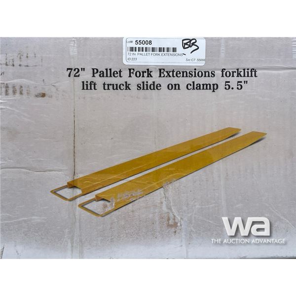 72 IN. PALLET FORK EXTENSIONS